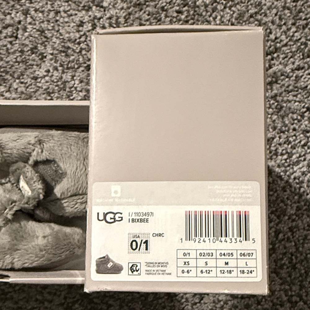 UGG Soft Gray Infant Booties - Picture 5 of 5